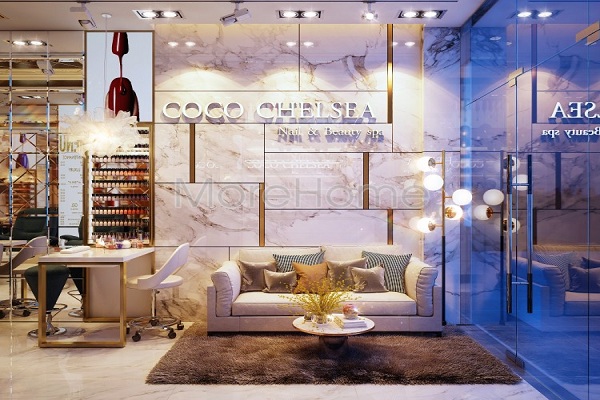  Thi công đá granite tiệm Nails CoCo Chelsea