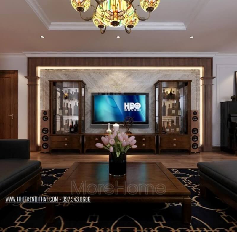 Trang trí phòng khách sang trọng hơn với đá ốp tường tự nhiên Đá tự nhiên
