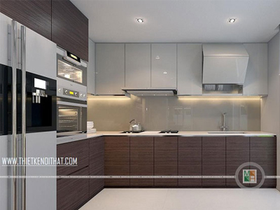 Mẫu tủ bếp cao cấp Morehome