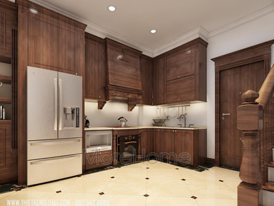 Mẫu tủ bếp cao cấp Morehome